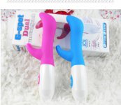 Dual Vibration G-Spot Vibrators Waterproof Vibrating Stick Rabbit Dildo Sex Toys for Women Adult Sex Products Free Shipping