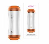 Fox, FOX Double Channel Electric Male Masturbator Voice Interactive Oral Sex Mouth Pocket Pussy Artificial Vagina Sex Toys for Men