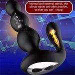 9 Frequency Anal Beads Male Prostate Massage Silicone Butt Plug G-spot Clitoral Stimulation Vibrator Sex Toys for Men Gay Women