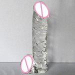 Huge Thicken Realistic Dildo Female Masturbator Crystal Glass Big Dildo G Spot Stimulation Simulation Penis Dildo Big Dick.