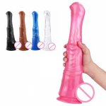 Long Realistic Horse Dildo Big Thick Animal Penis fist dildo Sex Toys For Woman Vaginal Butt Massage Masturbation Huge Cock Dick