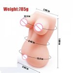 Realistic Doll Soft Silicone Big Ass Women Double Artificial Vagina Anal Male Masturbator Man Sexs Toys Erotic Penis Massager