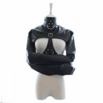 Sex Shop  New Adult Games PU Leather Straitjacket BDSM Body Bondage  Fetish Adjustable Fetish Harness Sex Toys For Woman