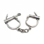 Manyjoy Unisex Stainless Steel Horseshoe-shape Adjustable Handcuffs Wrist Heavy Duty Slave Restraint Adult Sex Toys for Couples