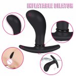 2019 Sex Toys For Women Men Anal Dilator Adult Products Silicone Expandable Butt Plug Backyard Massager Inflatable Anal Plug A7#