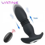 VATINE Dildo Butt Plug Vibrator Prostate Massager Sex Toys for Men Wireless Remote Control Anal Vibrator Telescopic Vibrating