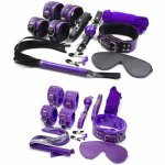 Sex Toys For Couples Handcuffs Whip Nipples Clip Blindfold Mouth Gag Adult Sex Toys Kit BDSM Bondage Toy Flirt Games For Couples