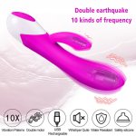 Stimulate Clitoris Wand Vibrator Powerful Dual For Woman Masturbator G Spot Orgasm Vibrating Dildo Rabbit Sex Toys