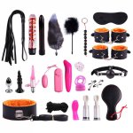 23 Pcs Bdsm Sex Toys for Women Men with Erotic Restraint Handcuffs Bondage Rope Anal Plug Nipple Clamp for Couples Adult Games