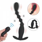 Wireless Remote Anal Vibrator Anal Sex Toys Anal Beads Plug Prostate Massager For Women Men 10 Modes Vibrating Butt Plug Sex Toy