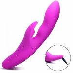 Waterproof USB Rechargeable Rabbit Clitoris Stimulator G Spot Vibrator Electric AV Vaginal Massage Vibrators Sex Toys For Woman