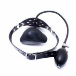 Latex Inflatable Ball Mouth Gag Fetish Fantasy Series Ball Gag Mouth Gag BDSM Harness Sex Toys Erotic Games For Adult