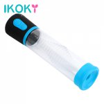 Ikoky, IKOKY Male Masturbation Electric Penis Pump Vacuum Pump Penis Enlargement 3 Mode Extender Sex Toys For Men Erection Training