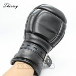 Thierry PU Leather Handcuffs for Sex,Fetish Bondage Restraints Wrist Hand Cuffs, Sex Toys for Couples, Adult Games, Sex Products