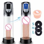 Penis Pump Automatic Men Penis Extender with Lubricant USB Rechargeable pump for penis Vacuum penis enlargement