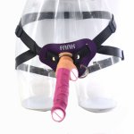 Strapon Dildo Realistic Penis Erotic Sex Toy For Couples Lesbian Harness Leather Strap On Silicone Dildo Suction Sex Shop