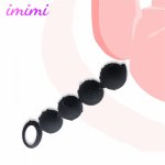 A String of Bead Silicone Anal Butt Plug Prostate Massager Adult Gay Products Anal Plug Erotic Bullet Sex Toys for Women
