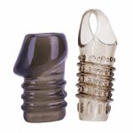 Glans Penis Ring Adult Sex Toys For Men Silicone Vagina Butt Plug Ribbed Dildo Girth Enhancer Cock Sleeve Dick Erection Condom