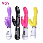 G Spot Rabbit Vibrator for Women Clitoral Stimulator Erotic Dildo Vibrator Double Motors Vagina Massage Adult Sex Toys For Women