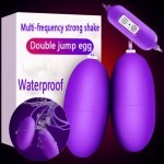Ataullah USB Double Jump Egg Vibrator Bullet Vibrating Anal Clitoris Massage Stimulator Masturbation Adult Sex Products SP024