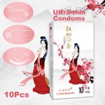 10Pcs Ulta-thin Condoms Smooth G-Spot Massage Penis Sleeve For Dildo Funny Condoms Clitoris Orgasm Adult Sex Toys For Couples