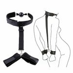 Unisex Sex Toy Self Bondage Handcuffs Restraint Set Adult BDSM Toy SM Game Secret under bed restraint sex toys for woman