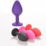 Silicone Anal plug Three Different Sizes for Male/Female Partners SM  Toys Reusable Anal toy Flirting use big anal plug