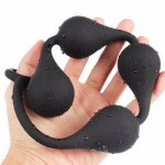 Ins, Large Anal Beads Long Water Drop Type Anal Butt Plug Anal Sex For Woman Men Gay Auns Masturbator Silicone Anal   Insert Pull Bal