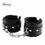 Thierry new PU leather handcuffs Restraints  Bondage Sex Toys For couples adult games,Flirting Tool wrist and ankle restraints