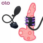 OLO Inflatable Penis Pump Male Enhancement Pumps Cock Pumping Sleeve Penis Enlarger Erotic Sex Toys for Men Penis Trainer