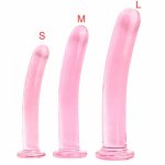 Anal Dildo 3 Size Beautiful Crystal Glass Dildo Adult Sex Toys For Women Vagina  Strapon Masturbators Flirting Butt Plug Dilator