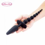 Man Nuo Silicone Anal Plug Flexible 2 in 1 Beads Butt Plugs Men Women Anal Sex Toys Sex Products Unisex Anal Balls Prostate R4