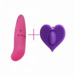 YEMA 2PCS/Set Purple Heart Mini&Finger Vibrator Sex Toys for Women Clitoris Brush Stimulation G Spot Massage Sex Machine