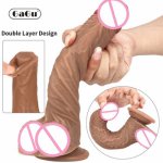 GaGu Realistic Big Dildo Flexible Penis Dick With Suction Cup Strap-on Female Masturbation Strapon Dildo For Women Skin feeling