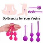 Sex Toys For Woman Vagina Tighten Shrinking Ball Intimate Clitoris Stimulator Silicone Smart Kegel Balls Vaginal Chinese Balls