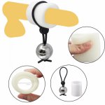 Adult Silicone Adjustable Penis Exercise Device Metal Ball Penis Enlargement Pump Weight Hanger Stretcher Extender Stretcher