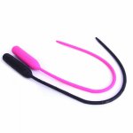 Newest Long Silicone Vibrator Urethral Catheter Sounds Penis Plug Sex Toys For Men, Male Penis Insert Vibrating Urethral Plug