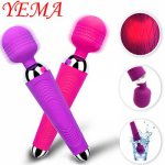 YEMA Clitoris Stimulator Vibrator Sex Toys for Woman Av Magic Wand Toys for Adult Women Vibrators Personal Massager