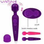 VATINE Vibrator Clitoris Stimulator Strong Vibration Adult Sex Products Sex Toys for Women AV Magic Wand Female Masturbation