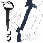 Thierry neck collar & Handcuffs restraint wrist cuffs Slave harness bondage Adult fetish product Sex Toys for women men Couples