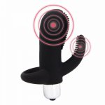 Yema, YEMA Black Finger Mini Vibrator G Spot Clitoris Brush Stimulate Sex Machine Adult Sex Toys for Women Erotic Toys for Adults