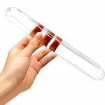 Female Masturbation Huge Faux Crystal Glass Butt Plug Dildo Rod Massage Stick Clitoral Stimulator Adult Sex Toy