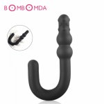Silicone Anal Plug Walking Stick Anal Pull Beads Prostate Massager Dildo Butt Plug Adult Sex Toys For Woman Men Gay Masturbators