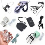 Wireless Control Pulse Anal Plug Electro Penis Plug Rings Stimulation Catheter Massage Cock Cage Nipple Clamps Sex Toys