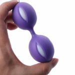 HIMALL Female Smart Duotone Ben Wa Ball Weighted Female Kegel Vaginal Tight Exercise Training Ball Vibrators Sex Toys For Women