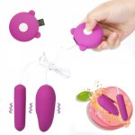 10 Vibration USB Charging Remote Control Bullet Vibrator Clitoris Stimulator Sex Clit Tease Vibrator Adult Masturbator For Women