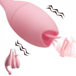 Oral Sex Licking Tongue Tease G Spot Vibrator Sex Toys For Woman Couples Vagina Clitoral Stimulator Masturbation Nipple Sucke
