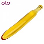 OLO Glass Dildo Anal Plug Huge Big Dildo Crystal Masturbator for Women Cute Vegetable Sex Toys  Fake Penis G-spot Waterproof