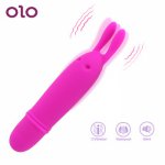 OLO Strong Vibration Rabbit Vibrator 10 Speed Clitoris Stimulator Nipple Massager Female Masturbation Sex Toys for Women