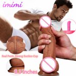 Female Masturbator Skin feeling Realistic Dildo Soft Liquid Silicone Huge Big Penis With Suction Cup Strap On Dildo Sex Toys